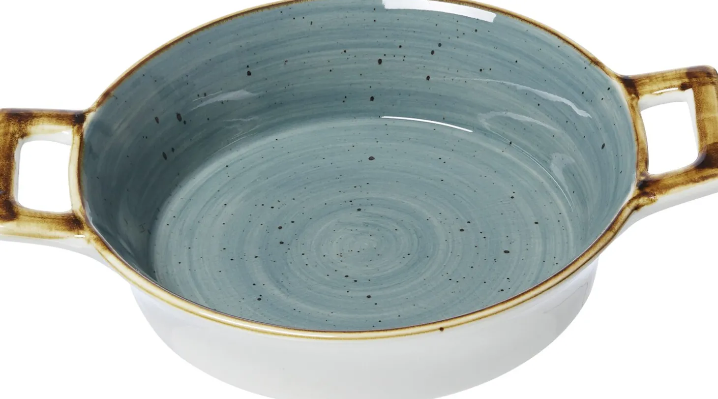 Auflaufform Romo | 25,5 x 20 x 5 cm | 800 ml | petrol | mit Henkel