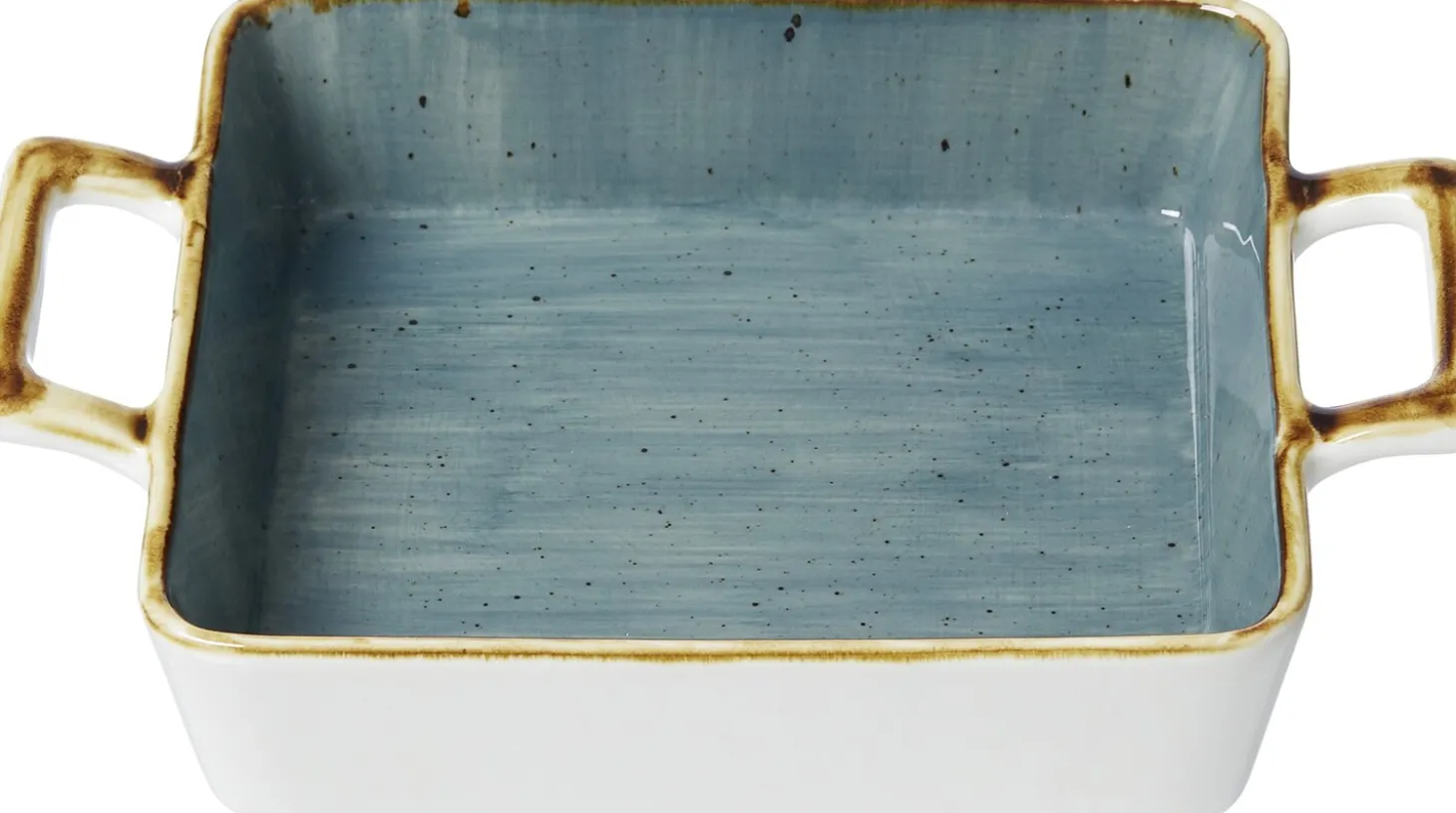 Auflaufform Romo | 25 x 19 x 4,5 cm | 900 ml | petrol | mit Henkel