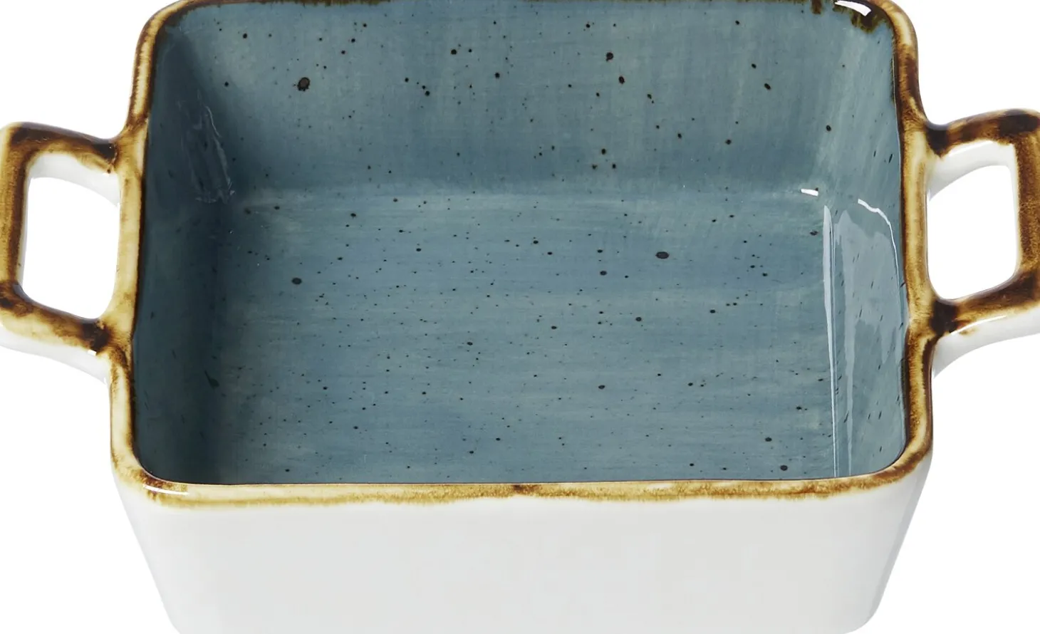 Auflaufform Romo | 18 x 13,5 x 4 cm | 400 ml | petrol | mit Henkel