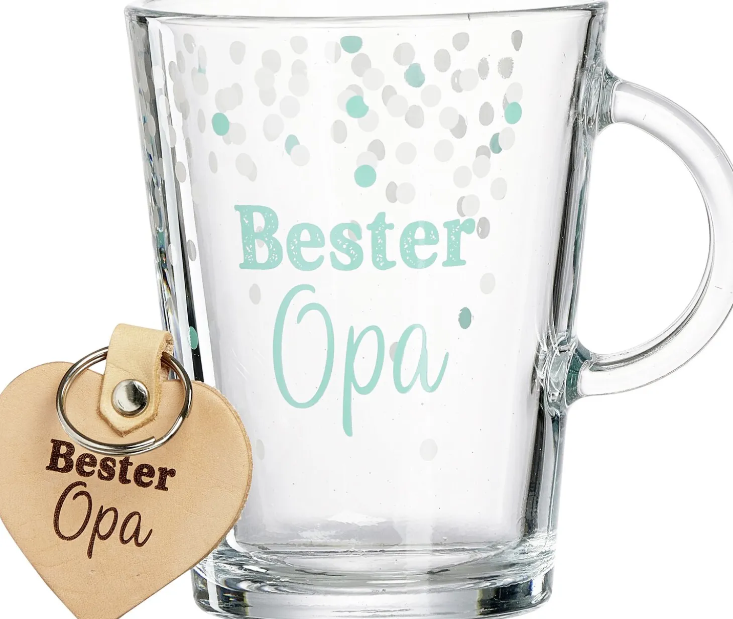 Becher Family Bester Opa | 380 ml | mit Schlüsselanhänger