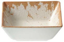 Beilagenschale Rusty | 13 x 13 x 5 cm | weiss