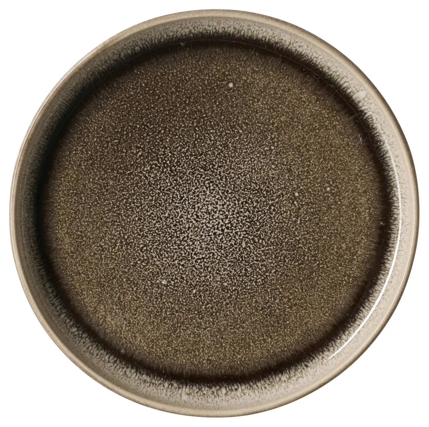 Beilagenteller flach Eda Umbra | 11,5 cm | braun
