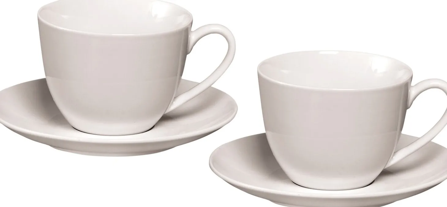 Cappuccino-Set Bianco | 4-teilig | 300 ml | weiss