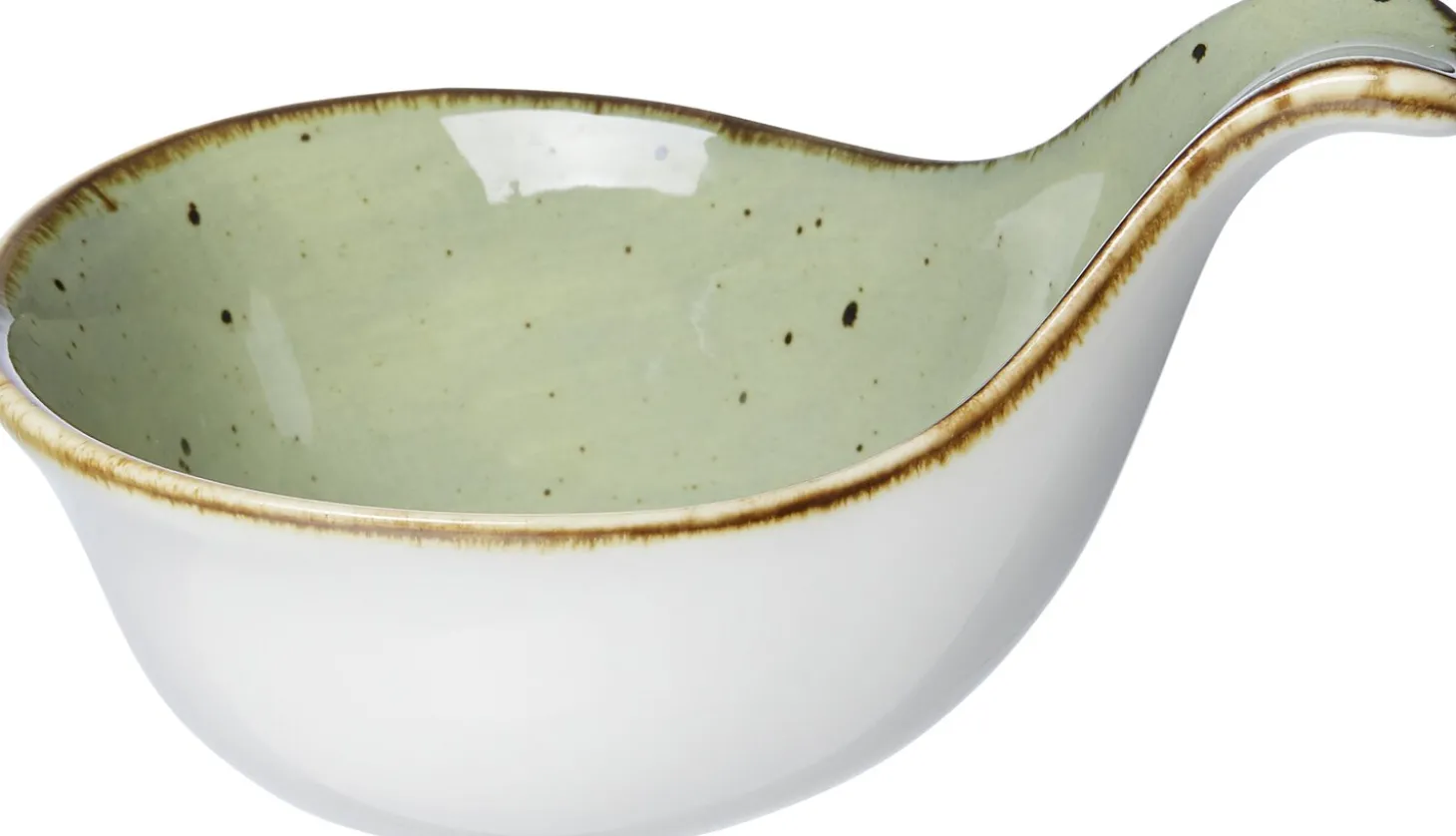 Dipschale Romo | 12 x 8 x 6,5 cm | grün | mit Henkel