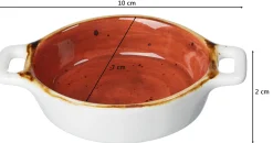 Dipschale Romo | 10 x 7 x 2 cm | terra | mit Henkel