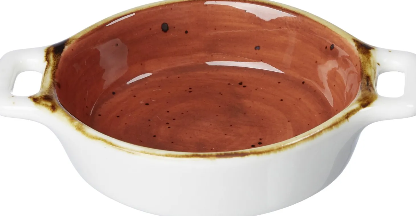 Dipschale Romo | 10 x 7 x 2 cm | terra | mit Henkel