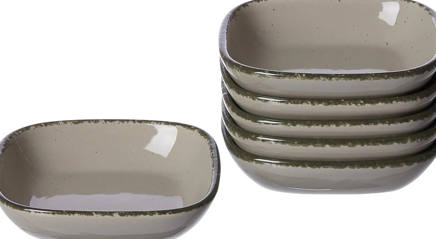 Dipschalen-Set Casa | 6-teilig | 10 x 10 cm | grau