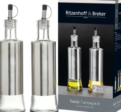 Essig + Ölflaschen-Set Basic | 2-teilig | 320 ml