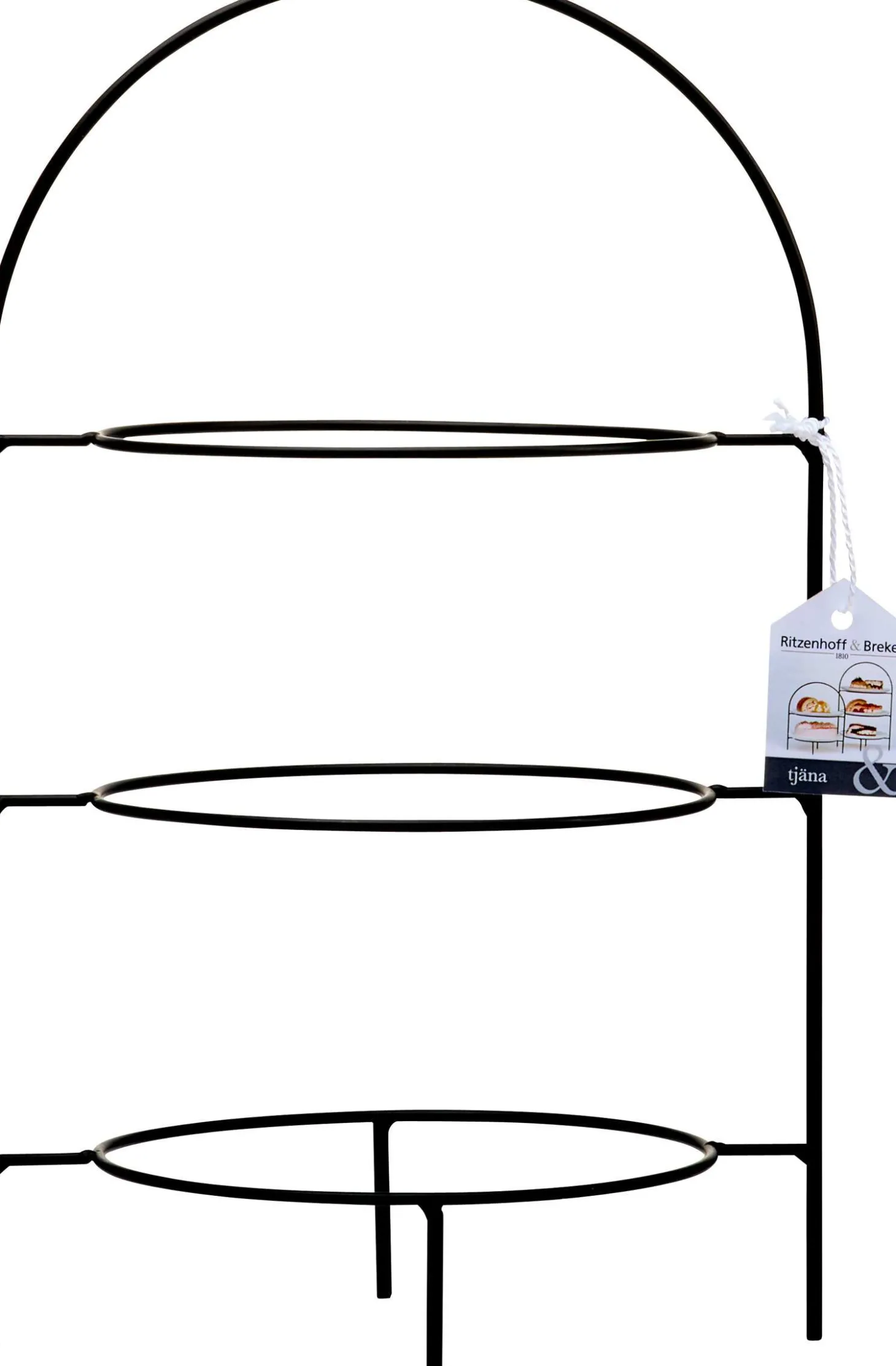 Etagère Tjäna | 17 x 23 x 37 cm | schwarz | 3-stufig