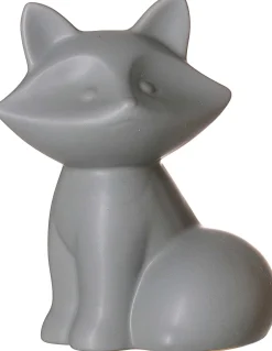 Figur Tiere Fuchs | 10 x 7,5 x 12,5 cm | grau | sitzend