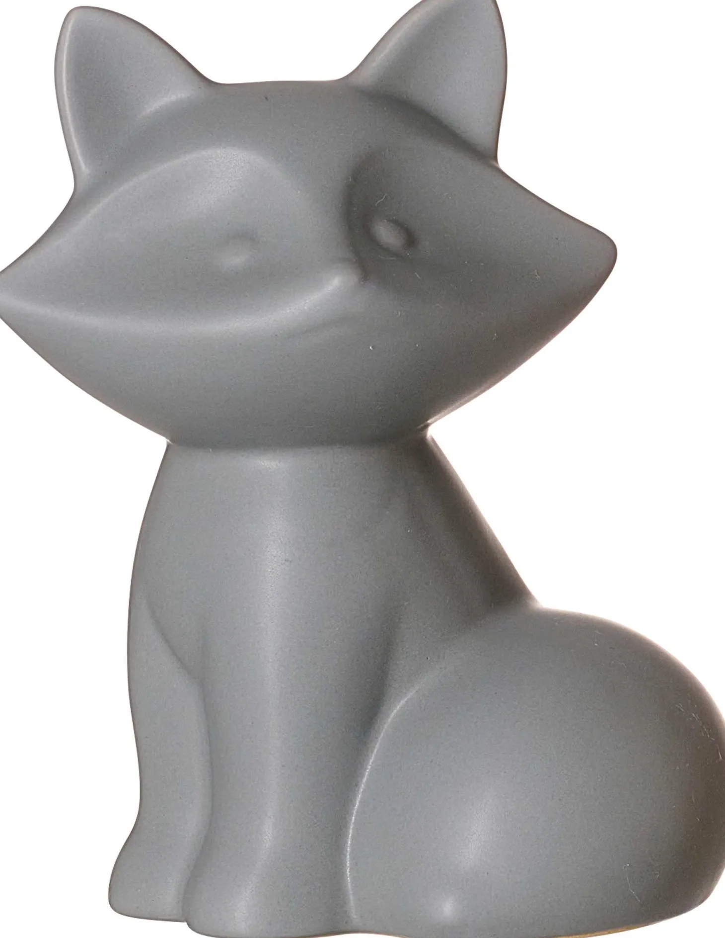 Figur Tiere Fuchs | 10 x 7,5 x 12,5 cm | grau | sitzend