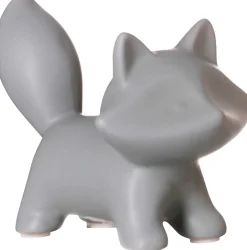Figur Tiere Fuchs | 12,5 x 8 x 9,5 cm | grau | stehend