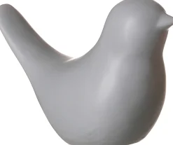 Figur Tiere Vogel | 15 x 7,5 x 10 cm | grau