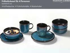 Frühstücksservice Bali | 12-teilig | blau