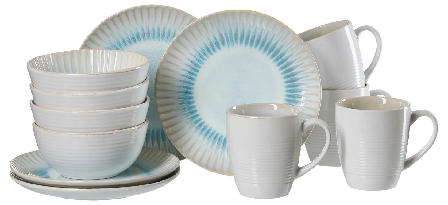 Frühstücksservice Mira | 12-teilig | blau