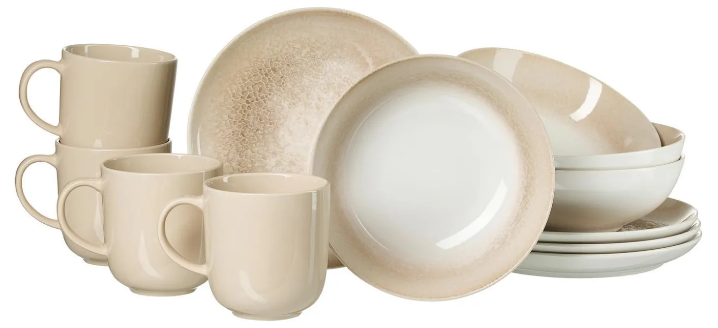 Frühstücksservice Savora | 12-teilig | braun