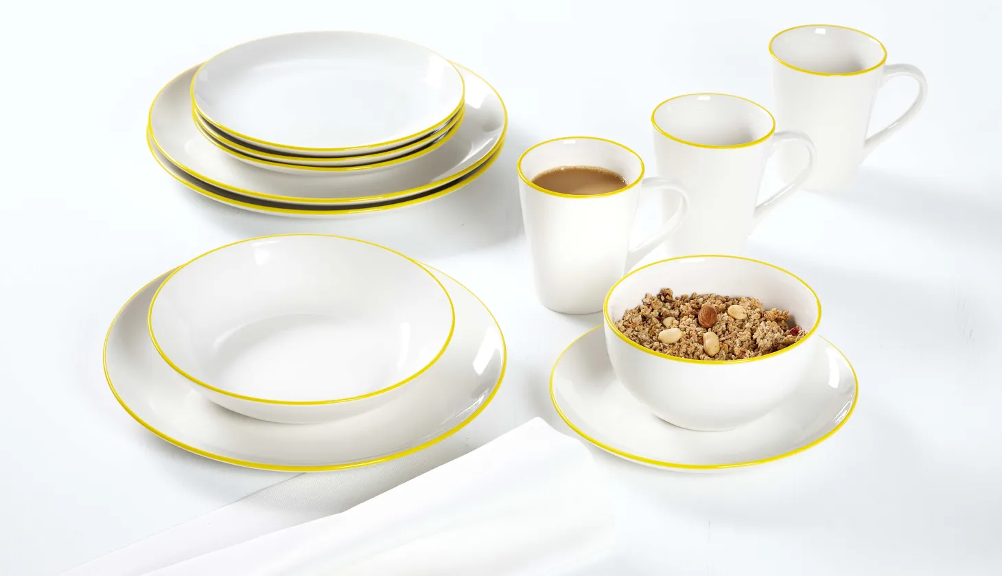 Frühstücksteller Adela | 20,5 cm | gelb