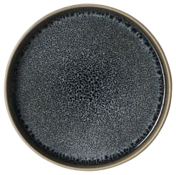 Frühstücksteller Eda Schiefer | 22 cm | grau
