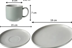 Frühstücksteller Jasper | 19 cm | mint