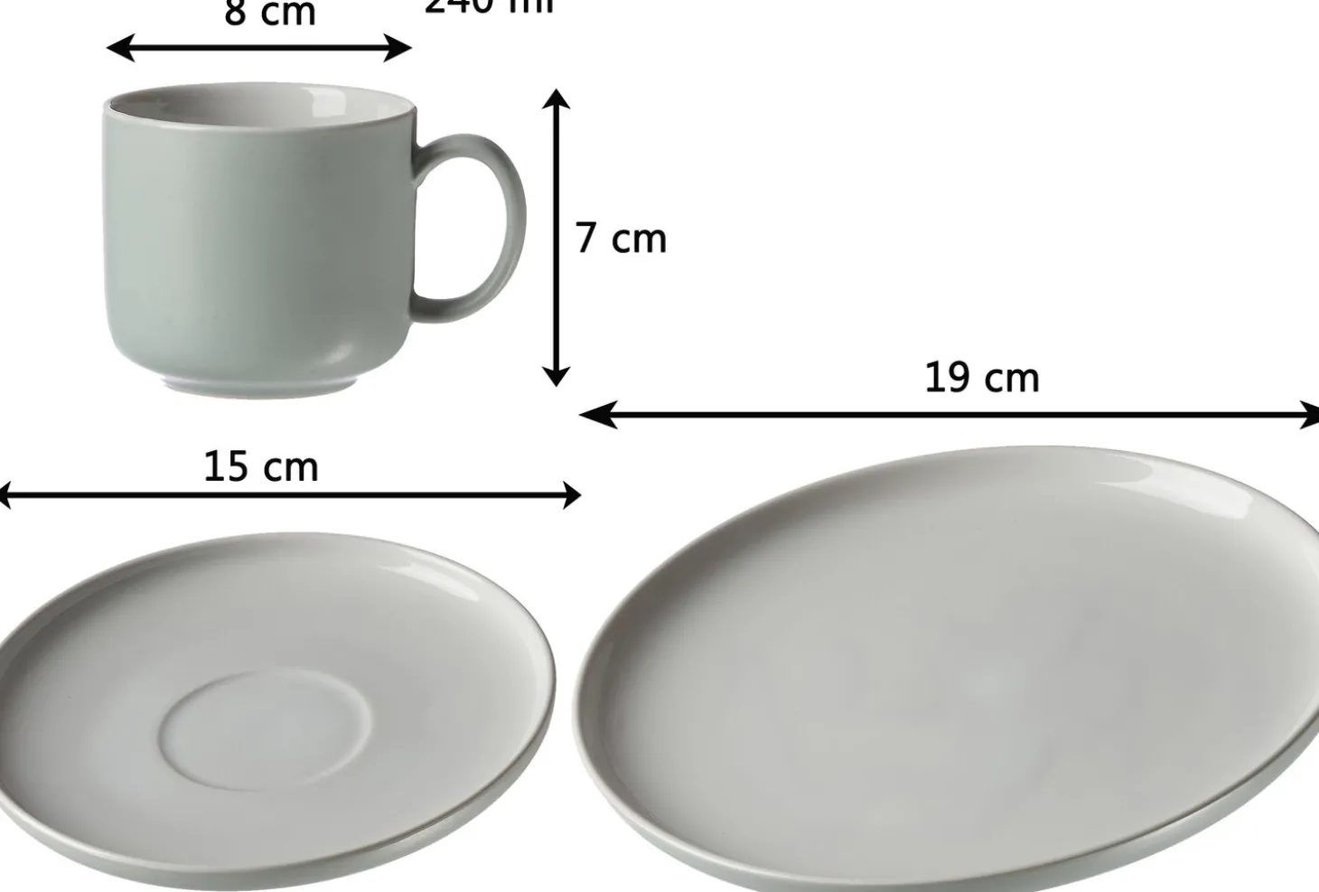 Frühstücksteller Jasper | 19 cm | mint