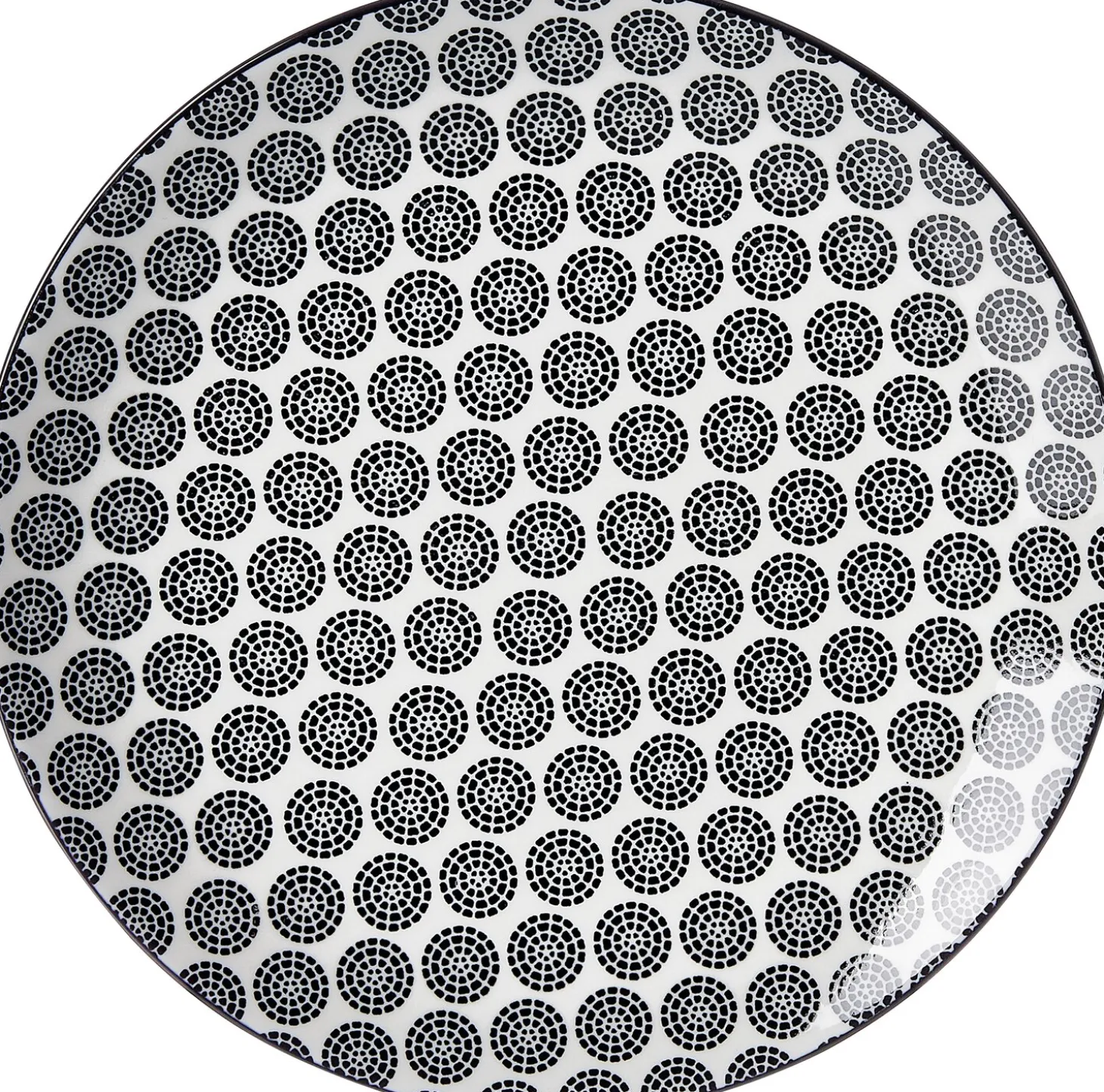 Frühstücksteller Takeo Circles | 21,5 cm | schwarz