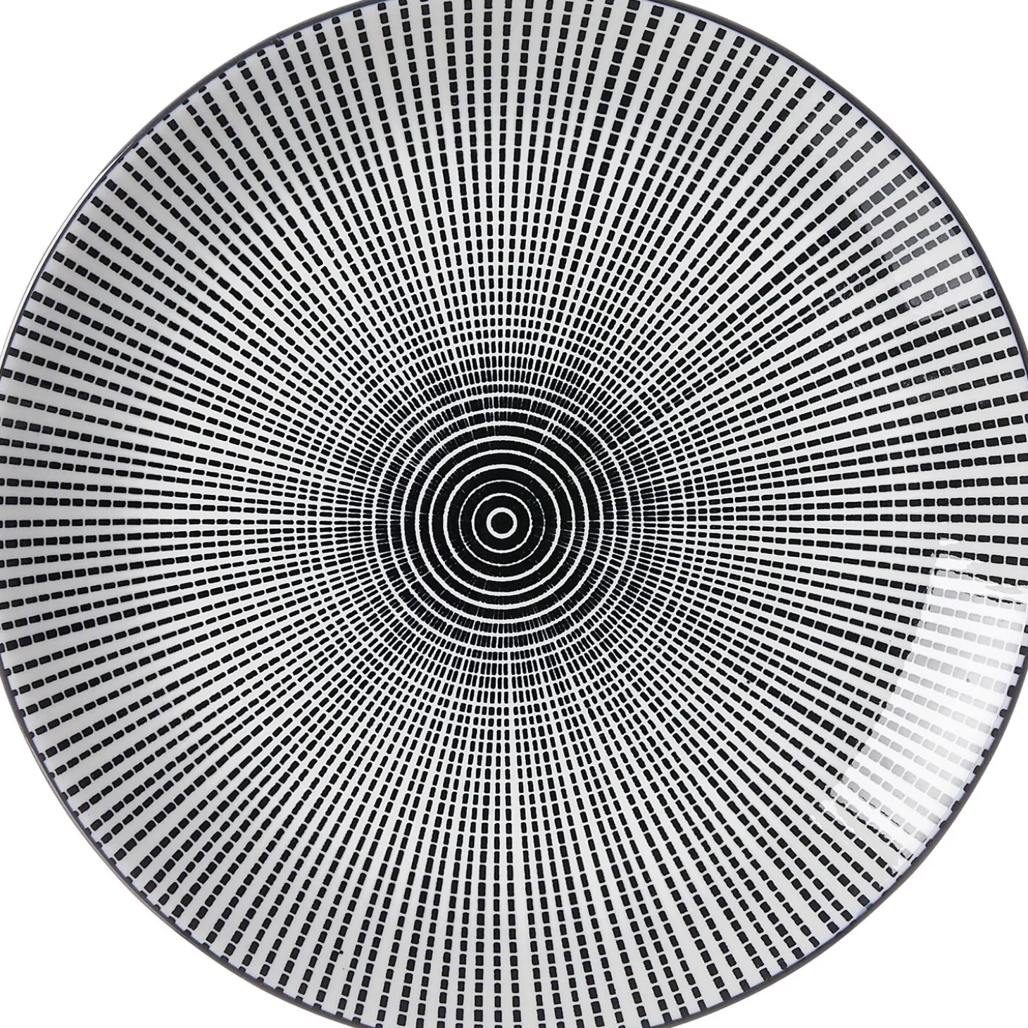 Frühstücksteller Takeo Stripes | 21,5 cm | schwarz
