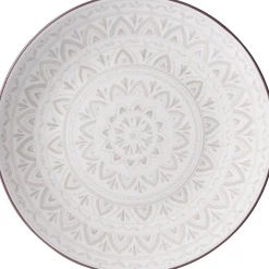 Frühstücksteller Valencia Dekor | 21,5 cm | weiss