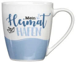 Kaffeebecher Ahoi Heimathafen | 360 ml | weiss