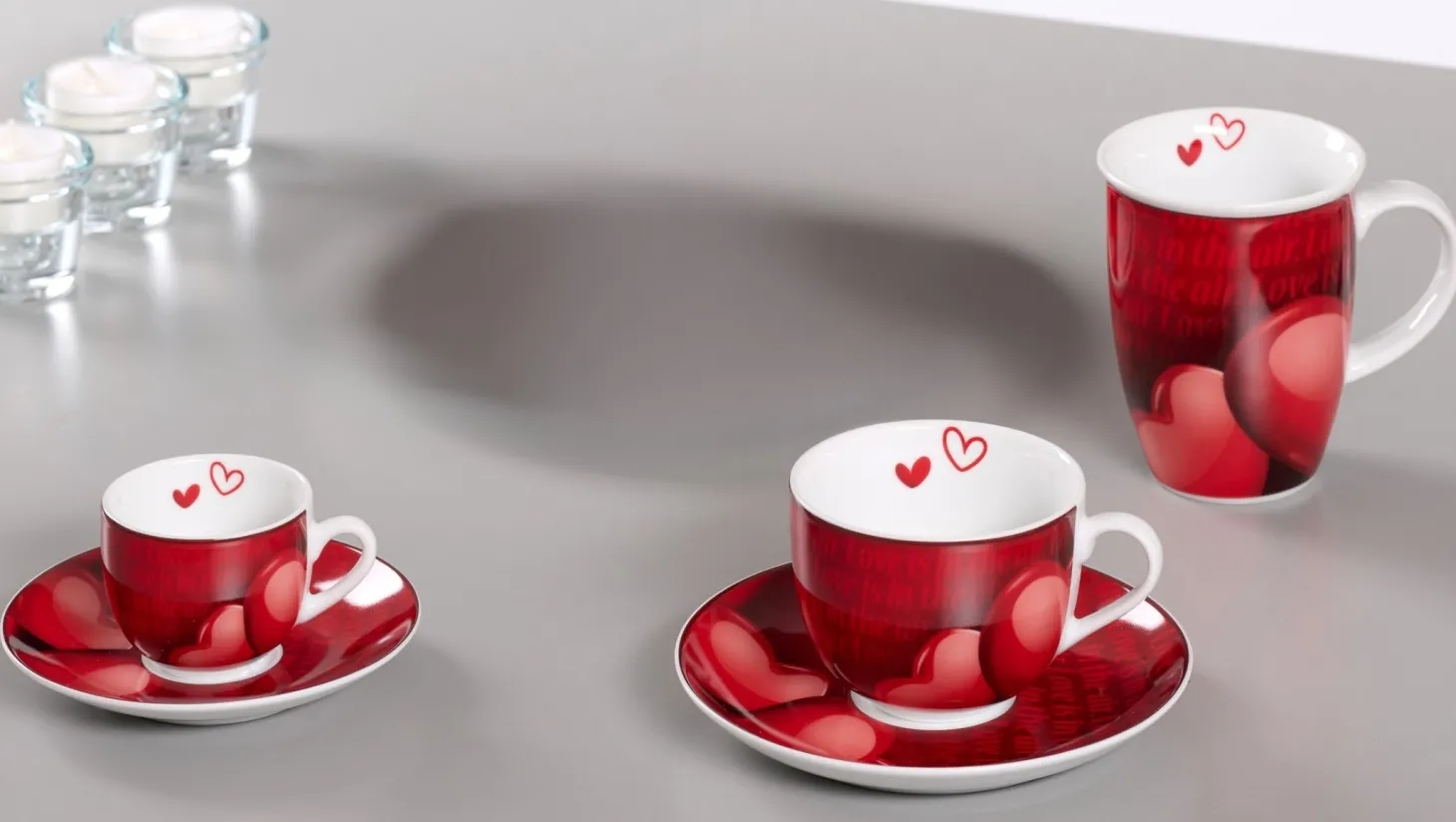 Kaffeebecher Amore | 320 ml | rot