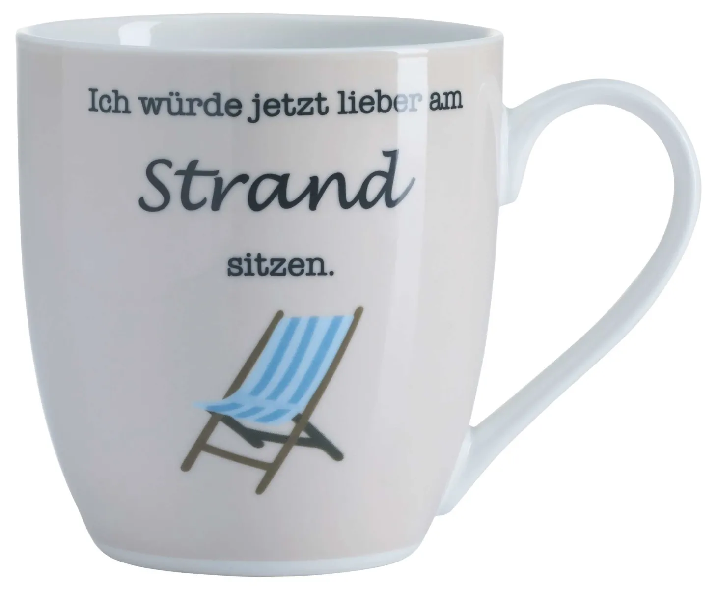 Kaffeebecher Auszeit Strand | 500 ml
