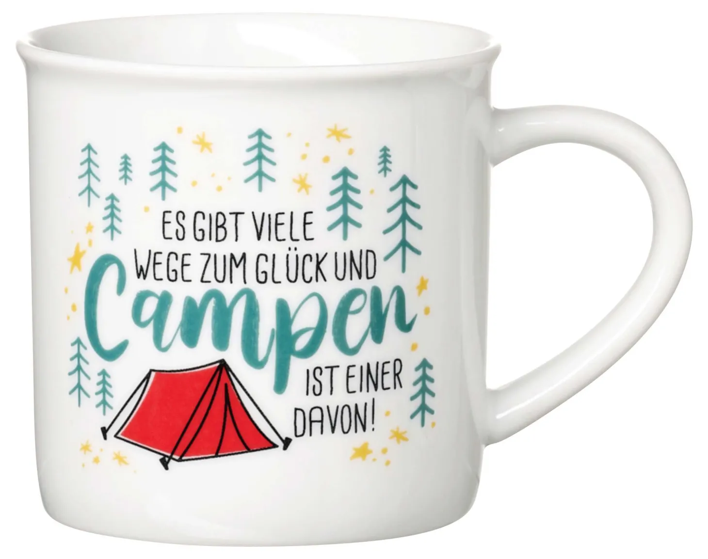 Kaffeebecher Camping Campen | 360 ml | weiss