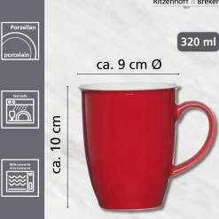 Kaffeebecher Doppio | 320 ml | rot