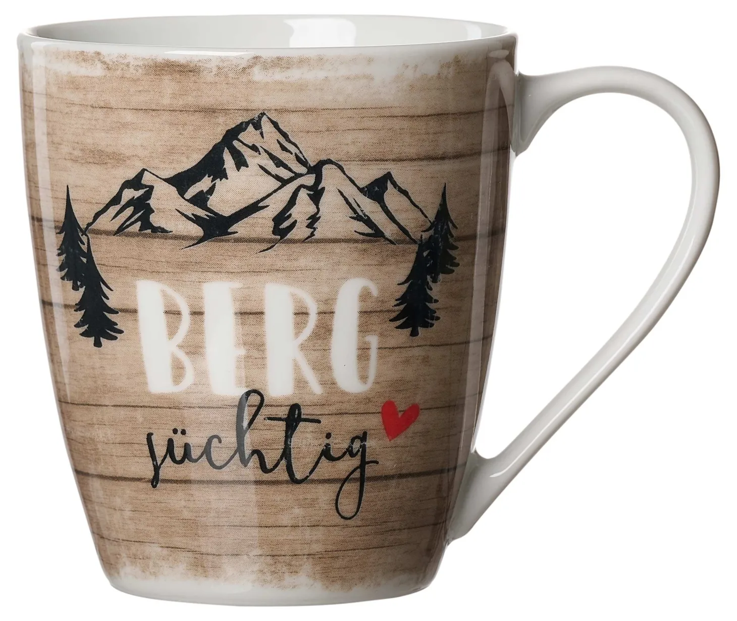 Kaffeebecher Enzian Bergsüchtig | 360 ml | braun