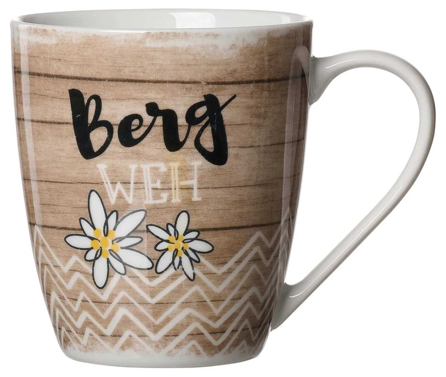 Kaffeebecher Enzian Bergweh | 360 ml | braun