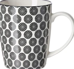 Kaffeebecher Takeo Circles | 350 ml | schwarz