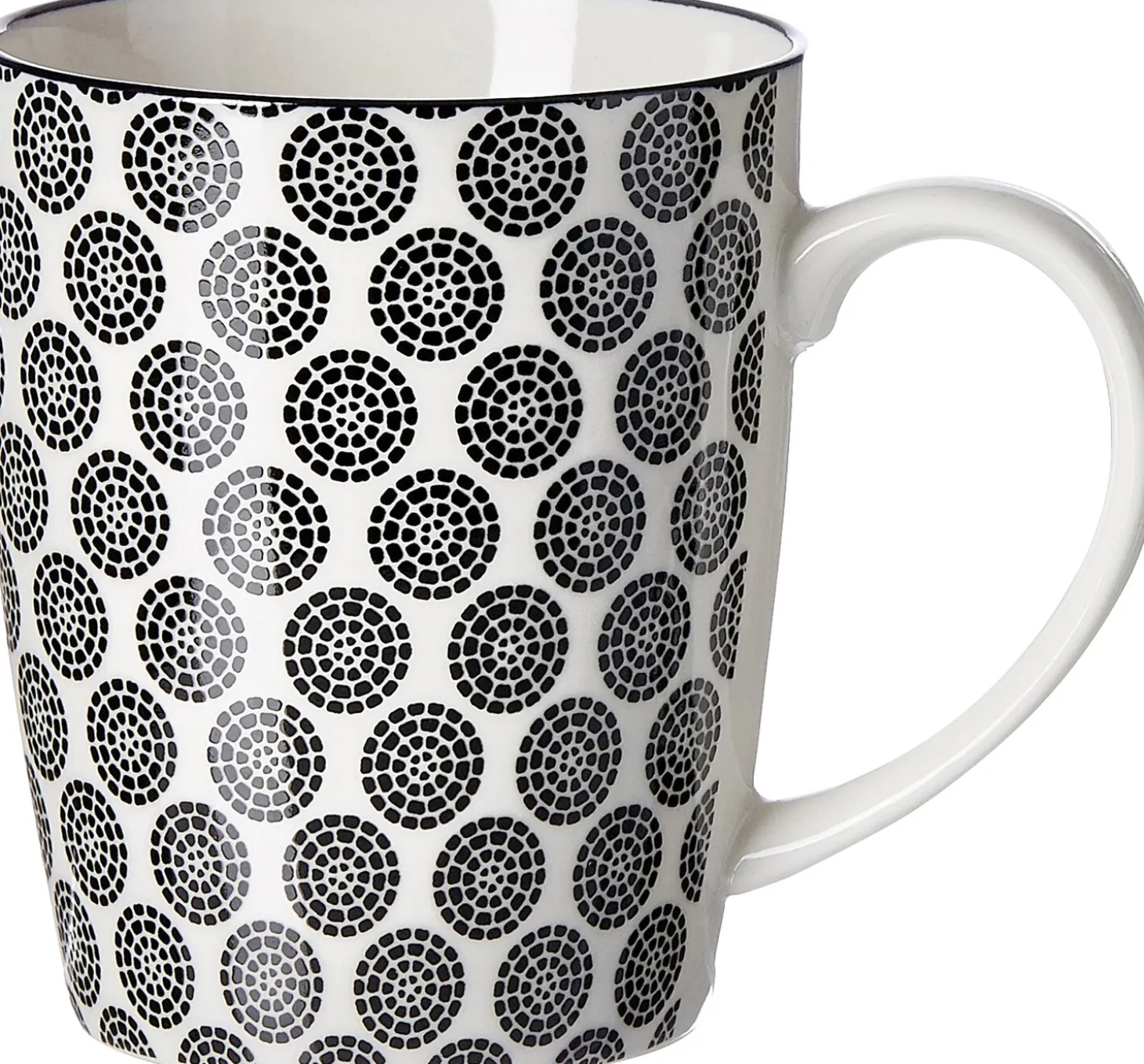 Kaffeebecher Takeo Circles | 350 ml | schwarz