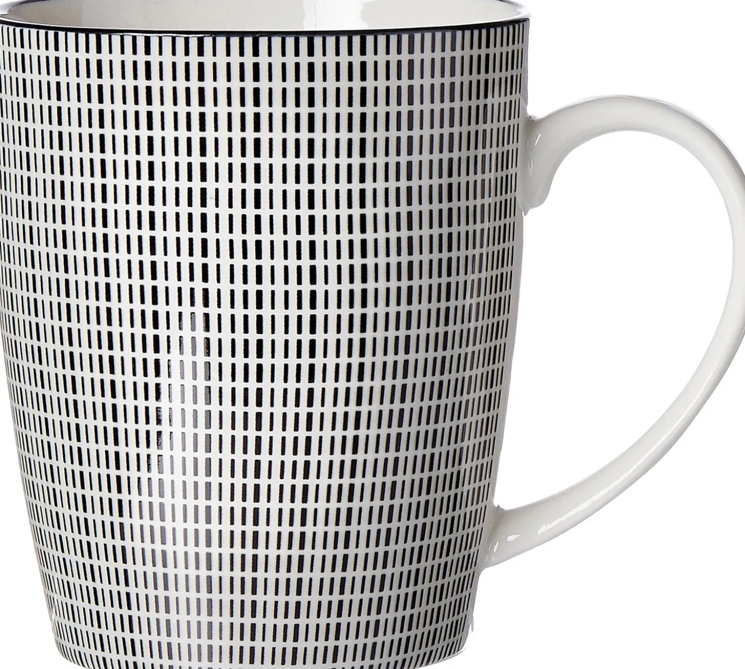 Kaffeebecher Takeo Stripes | 350 ml | schwarz
