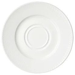 Kaffeebecher- und Cappuccinountertasse Saphir | 16,5 cm | weiss