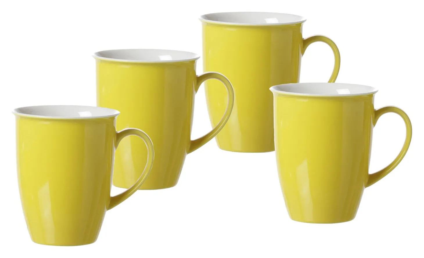 Kaffeebecher-Set Doppio | 4-teilig | 320 ml | gelb