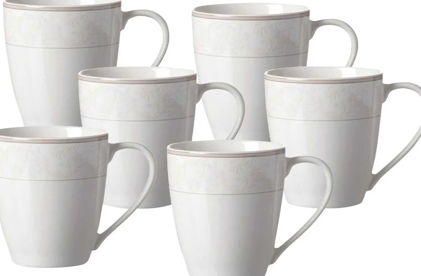 Kaffeebecher-Set Isabella | 6-teilig | 350 ml | beige