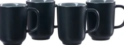 Kaffeebecher-Set Jasper | 4-teilig | 285 ml | schwarz
