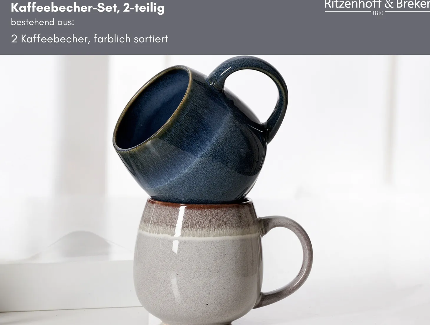 Kaffeebecher-Set Lagom | 2-teilig | 475 ml