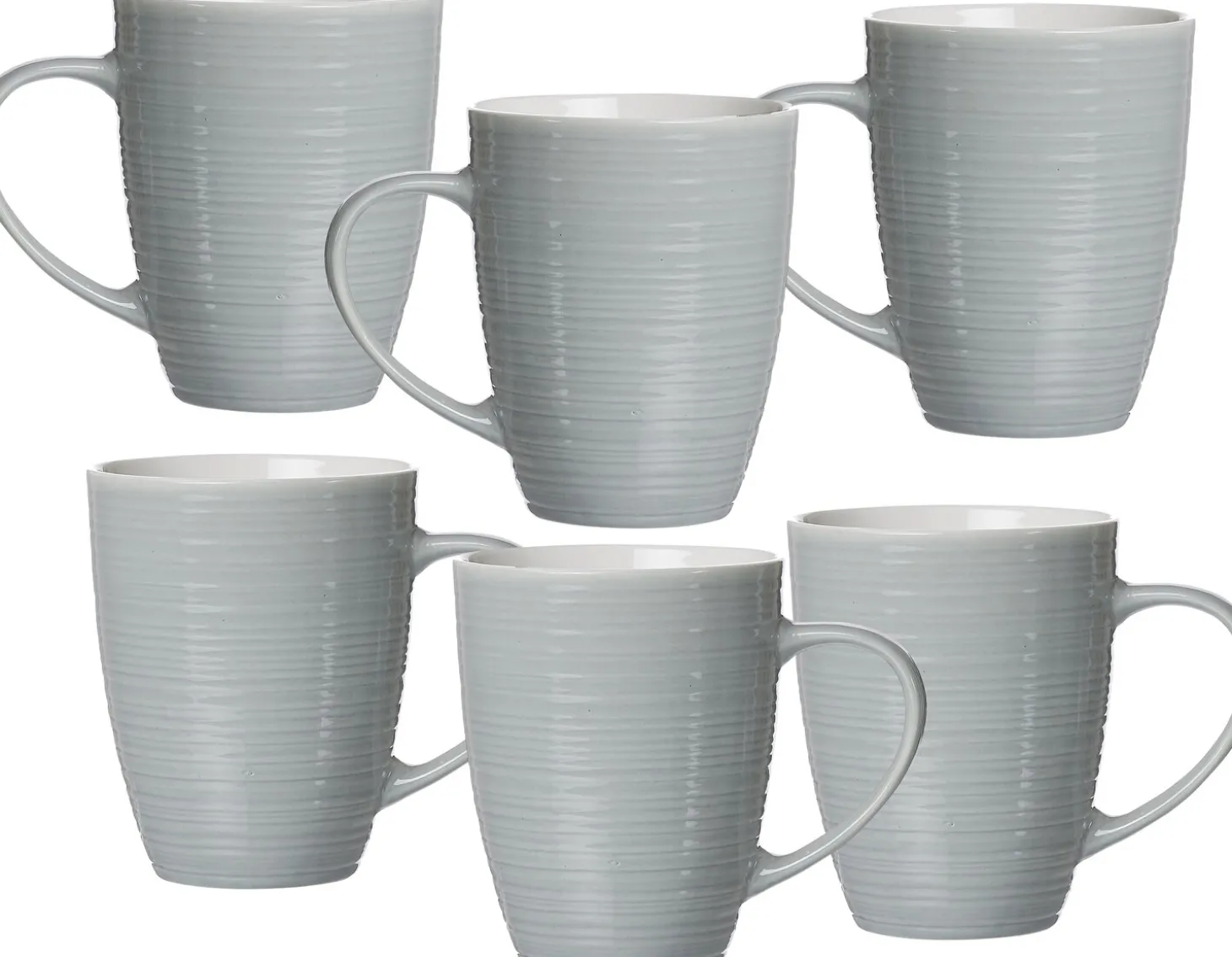 Kaffeebecher-Set Suomi | 6-teilig | 310 ml | graublau