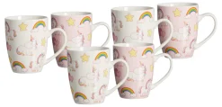 Kaffeebecher-Set Unicorn | 6-teilig | 350 ml