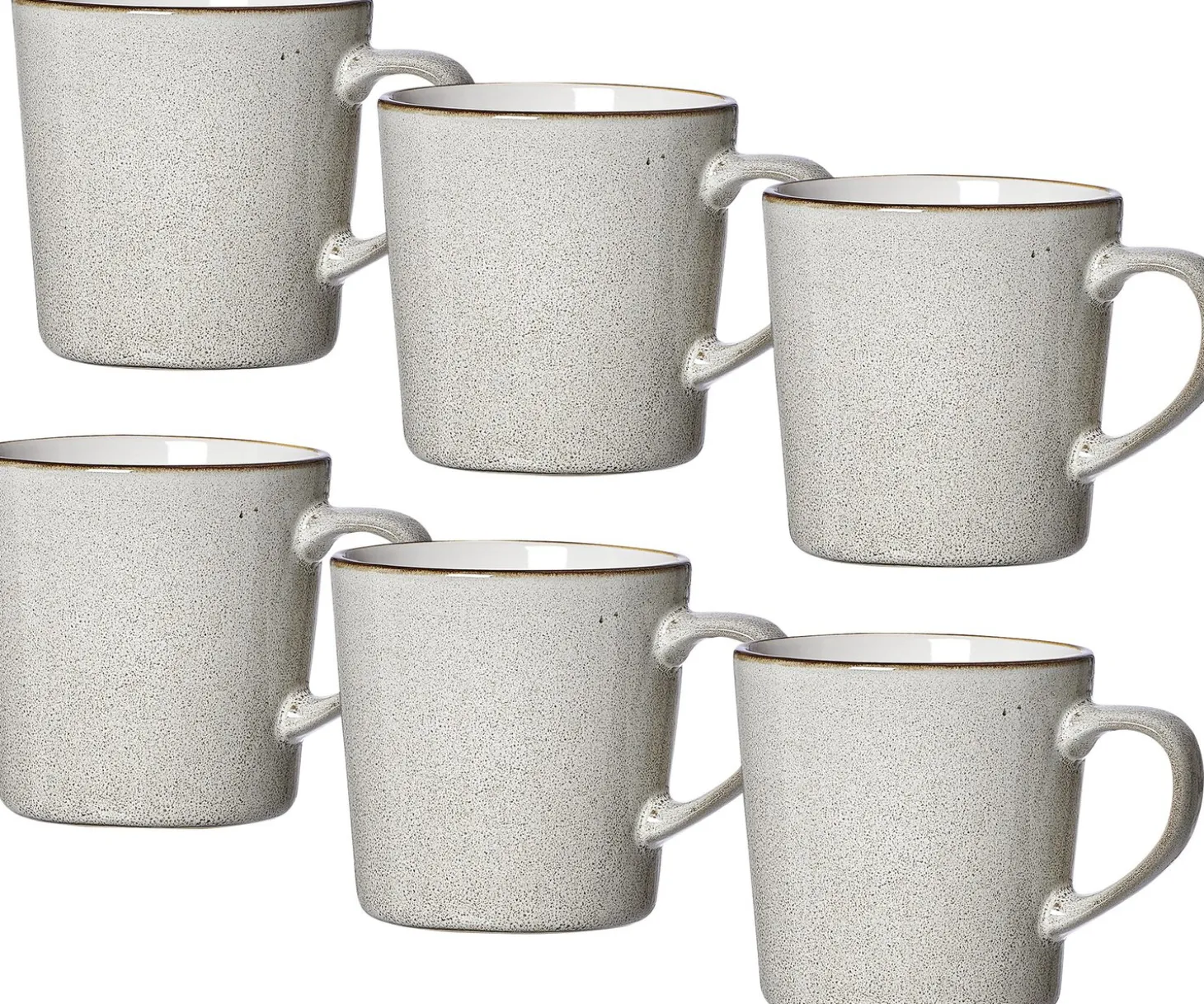 Kaffeebecher-Set Visby | 6-teilig | 400 ml | grau