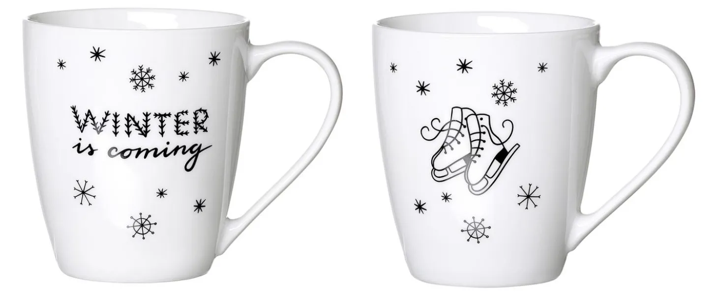 Kaffeebecher-Set Winter Is Coming | 2-teilig | 360 ml