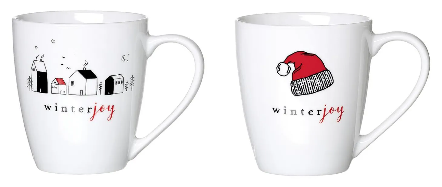 Kaffeebecher-Set Winter Joy | 2-teilig | 360 ml | red