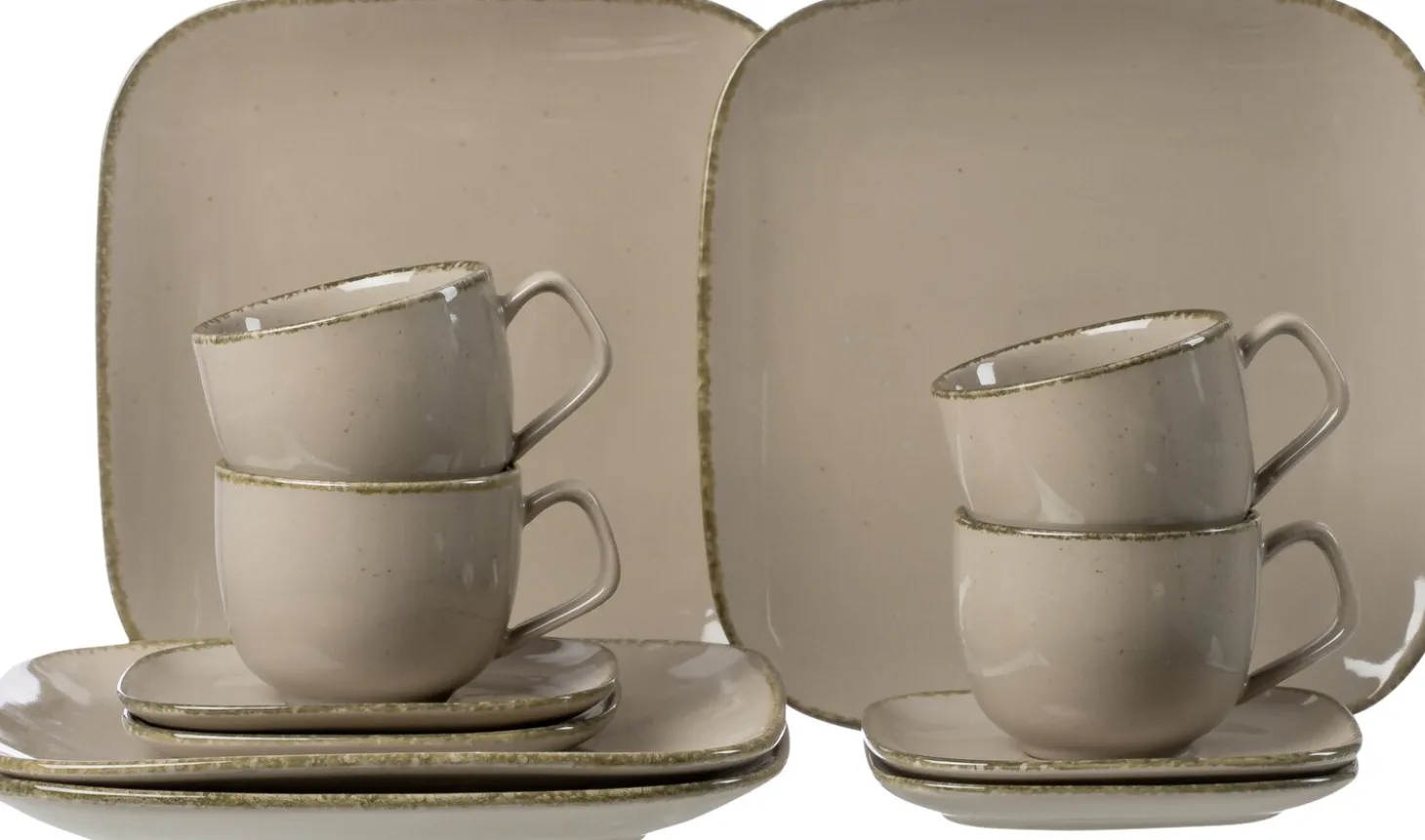 Kaffeeservice Casa | 12-teilig | grau