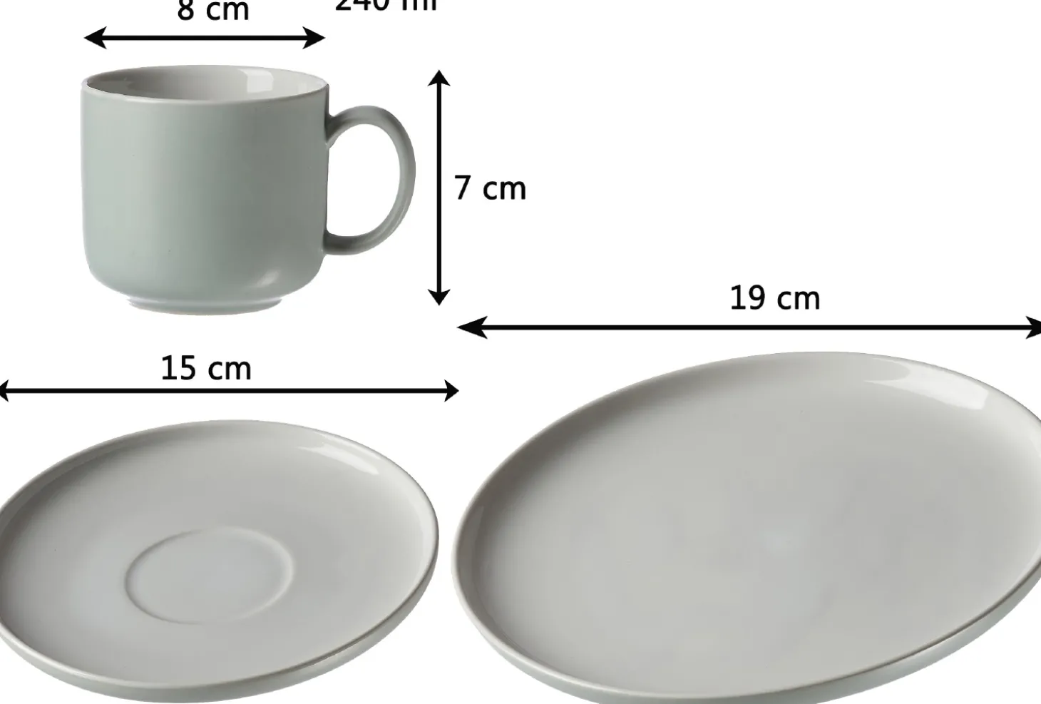 Kaffeeservice Jasper | 12-teilig | mint