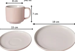 Kaffeeservice Jasper | 12-teilig | rose